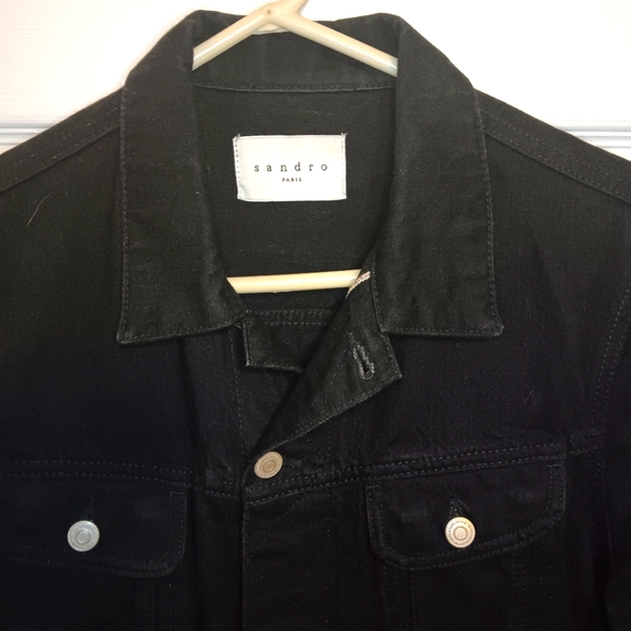 Sandro Paris Classic Trucker Style Jacket - Picture 3 of 6